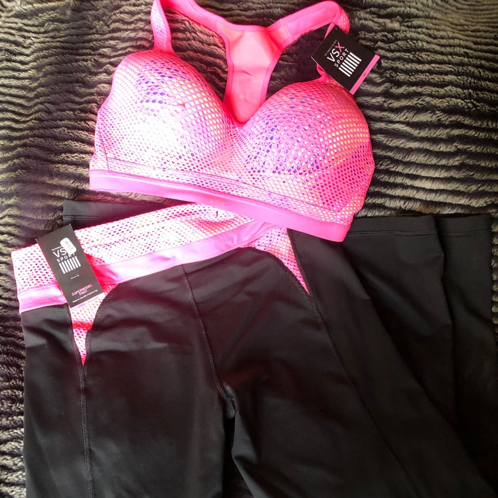 VS Victoria’s Secret sport sports bra and pant NWT